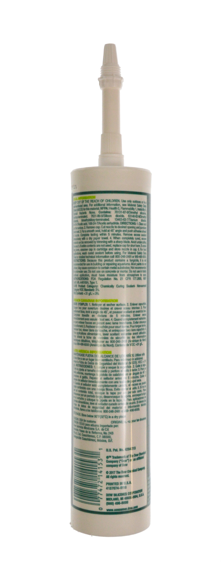 786DC - Genuine OEM Dow Corning 786 Silicone Sealant, Translucent White, 300mL